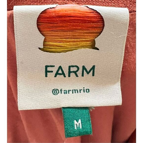 Farm Rio 100% Linen Blazer NWOT Size Medium - Picture 6 of 9